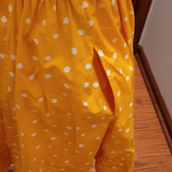 Moulinette Soeurs Anthropologie Melora Yellow Polka Dot Dress in size 2 - Picture 5 of 16
